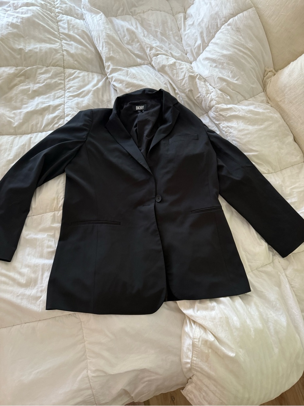 DKNY Black Women's Single-Button Blazer